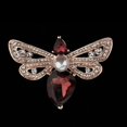thumbnail image 3 of moda encanto cristal rhinestone broche animal joyas vino rojo Sunnimix broches de abeja para mujer, 3 of 8