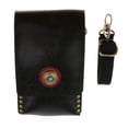 thumbnail image 1 of Ligero cuero suave de gran capacidad salón de peluquería herramientas de peluquería tijeras tijeras bolsa funda de almacenamiento con cinturón ajustab Negro Macarena Barber Waist Holster, 1 of 8