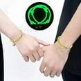 2PCS Valentine's Day Glow In The Dark Bracelet Rope Sea Vow Suction