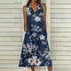 thumbnail image 1 of Puntoco Vestidos Mujer Verano Diseño De Verano Vestido Casual Gradual Sin Mangas Cuello V-Cuello Vestido Largo, 1 of 1