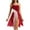 Burgundy, variant on Linjinx Women Sleeveless Mesh Color Block Leotard Dress Lyrical Modern Performance Dancewear Orange S