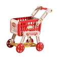 thumbnail image 4 of Carrito de compras de juguete Juego de rol Juego de simulación Educativo Creativo Simulación Comestibles rojo, 4 of 9