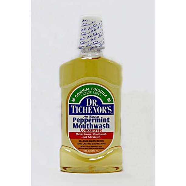 Dr. Tichenor's All Natural Peppermint Mouthwash 16 oz (Pack of 3
