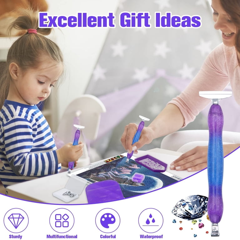 ZYNERY Diamond Painting Tool Kit, 18-Piece, Purple photo 5