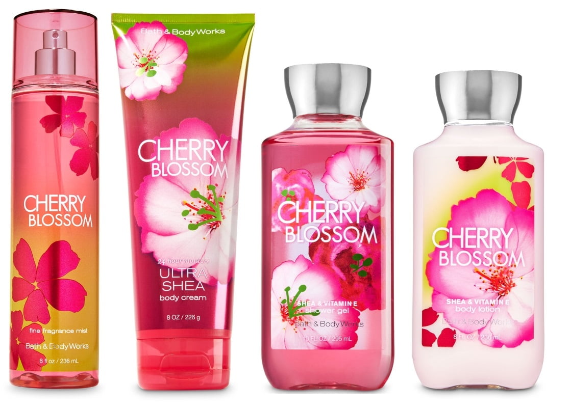 Buy Bath and Body Works CHERRY BLOSSOM Deluxe Gift Set Fine Fragrance