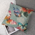 thumbnail image 7 of PIKWEEK  Butterfly Farmhouse Throw Pillow Covers, Wild Butterflies Set of 2 Cushion Case Pillow Cover for Bed  Couch Square Throw Pillowcases for Men Women Multiple specifications&nbsp; White, 7 of 7