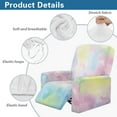 thumbnail image 4 of SCRAWLGOD Colorful Tie-Dye Print Recliner Chair Covers Stretch Slipcovers for Recliner 4-Piece Washable Recliner Protector 1 Seat Sofa Cover Furniture Protector with Pocket, 4 of 7