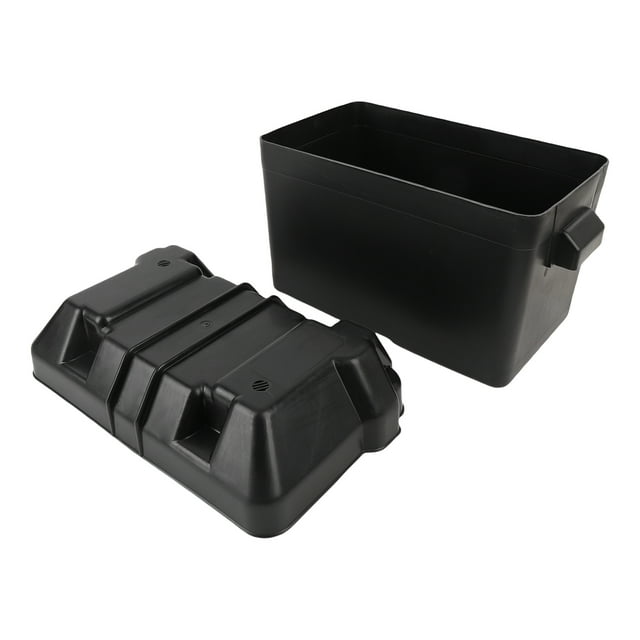 Marine Battery Box, Versatile 12V RV Battery Box for Batteries Smaller Than 325x195x185mm