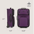thumbnail image 2 of Suitcase U.S. Traveler Rio Lightweight Softside Purple 2-Wheel, 2 of 6