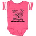 thumbnail image 3 of Inktastic English Bulldog Sketch Portrait with Dog Breed Name Boys or Girls Baby Bodysuit, 3 of 5