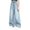 Light Blue, variant on CPNG Girls Jeans Solid Color Straight Wide Leg Elastic Waist Denim Pants Fashionable Loose Casual Denim Trousers Streetwear