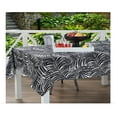 thumbnail image 2 of Table Trends Umbrella Tablecloth with Hole and Zipper Kauai Black White Fabric 60 x 84 Rectangle, 2 of 6