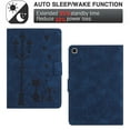 thumbnail image 5 of for Samsung Galaxy Tab A 10.1 2019 SM-T515/SM-T510 Folio Flip Case, Embossed PU Leather Case with Adjustable Stand (3 Anti-Slip Strips) with Card Slots, Blue, 5 of 5