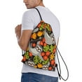 thumbnail image 4 of Yiaed Sloth on the Branch Print Drawstring Bags Drawstring Backpack Bulk String Back Pack Gym Sport Bag-Small, 4 of 5