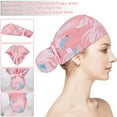 thumbnail image 3 of 6 Pcs Scrub Caps Women Nursing Hats with Buttons Ponytail Holder Bouffant Turban, Adjustable Bouffant Nurse Hats, 3 of 9