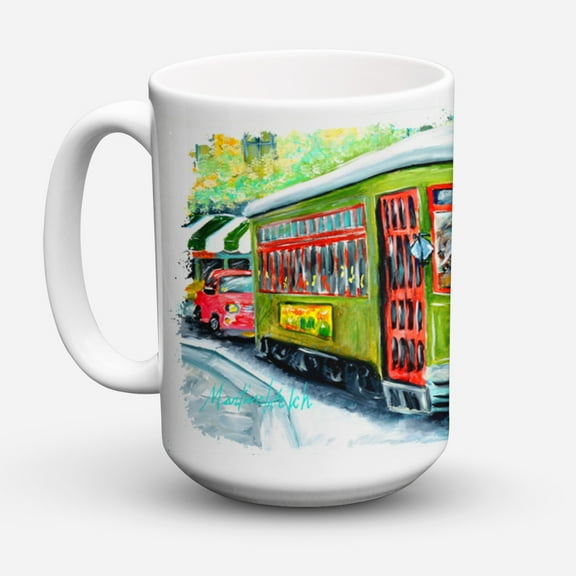 Carolines Treasures MW1152CM15 Street Car Coffee Mug 15 oz 15 ounce multicolor