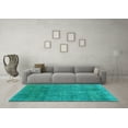 thumbnail image 3 of Ahgly Company Indoor Square Abstract Light Blue Modern Area Rugs, 5' Square, 3 of 4