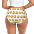 thumbnail image 3 of Womens Underwear - Potato Pattern cartoon No Show Seamless Underwear for Women, Stretch Women's Panties, Hipster Soft Comfort Ladies Panties Bikini Underwear Briefs, 3 of 6
