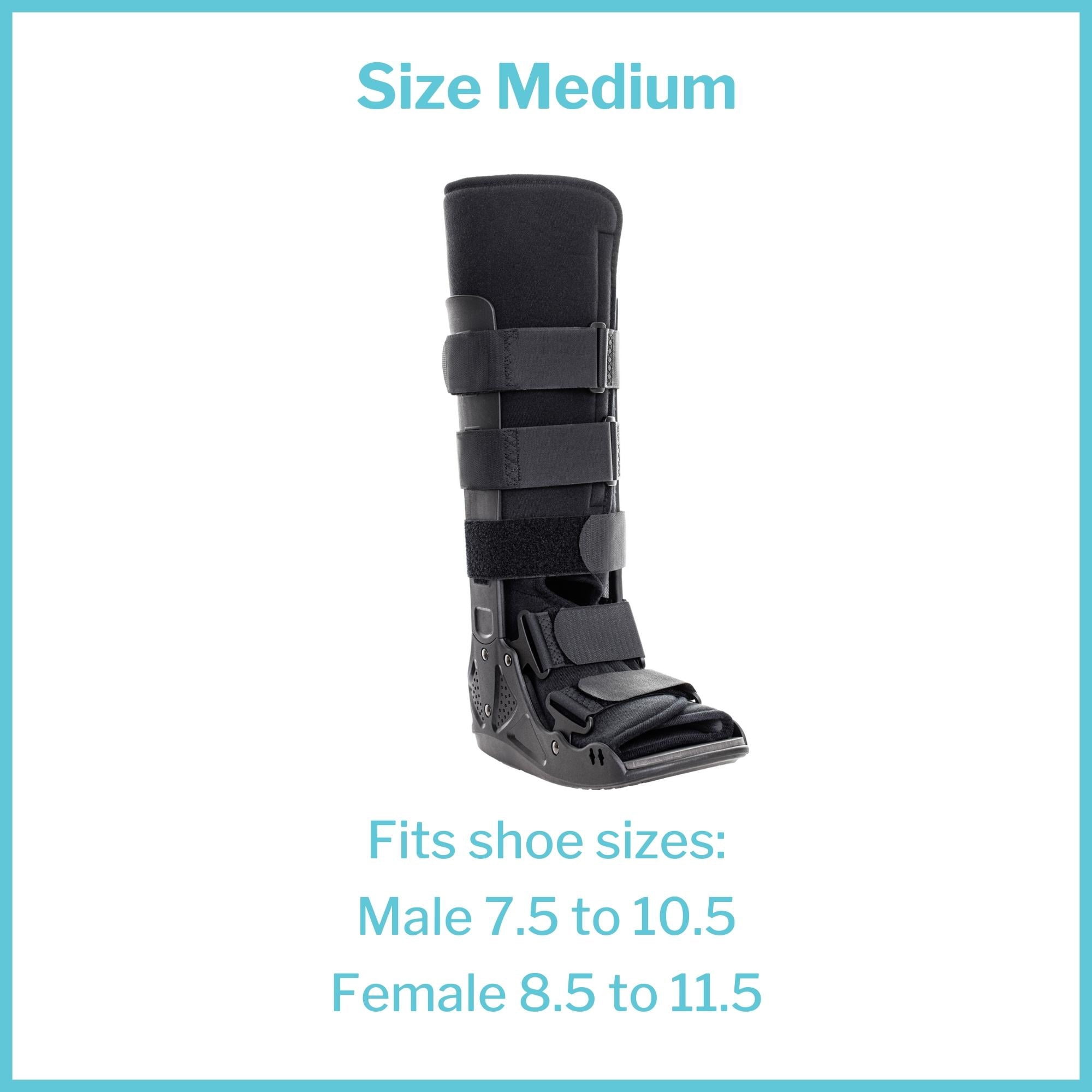 McKesson Walker Boot, Non-Air, Standard, Adult - Either Foot, Size Medium, 1 Ct