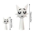 thumbnail image 2 of Sprunki Action Figures, Sprunky Toy Whole Set Figures Doll Christmas Birthday Gifts for Horror Music Game Fans Adult Kids (White), 2 of 2