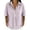 Purple, variant on Womens Striped Shirts Summer Fashion Casual Striped Short Sleeve Lapel T Shirt Everyday Wear Grey S