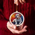 thumbnail image 4 of Bulldog Stained Glass Suncatcher Ornament – Text Christmas 2025 Tree Decoration Gift for Family, Friends, Man & Woman, 4 of 6