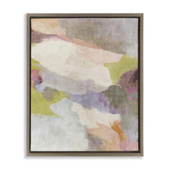 Stupell Industries Contemporary Subtle Fluid Abstraction Brown Floating Frame Canvas Art, 25 x 31, by Suzanne Nicoll