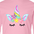 thumbnail image 4 of Inktastic Unicorn Face Long Sleeve Youth T-Shirt, 4 of 5