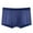 Blue, variant on Men Boxers Elastic Mid Waist Solid Color Ice Silk Mesh Seamless Soft Breathable U Convex Quick Dry Moisture-wicking Firm Stitching Men Underpants Underwear