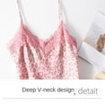 thumbnail image 6 of Outdoor Women Fashion Summer Sexy Lace Pajama Skirt Printed Home Clothing Pink Leopard Print Sling Pajamas XL NO CHEST PAD, 6 of 8