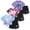 Blue Purple Pink, variant on Girls Summer Outfits 6 Piece Set Tie Dye Heart Print Short Sleeve Tops and Shorts Set Casual Clothing for Kids,Blue Purple Pink,7-8 Years