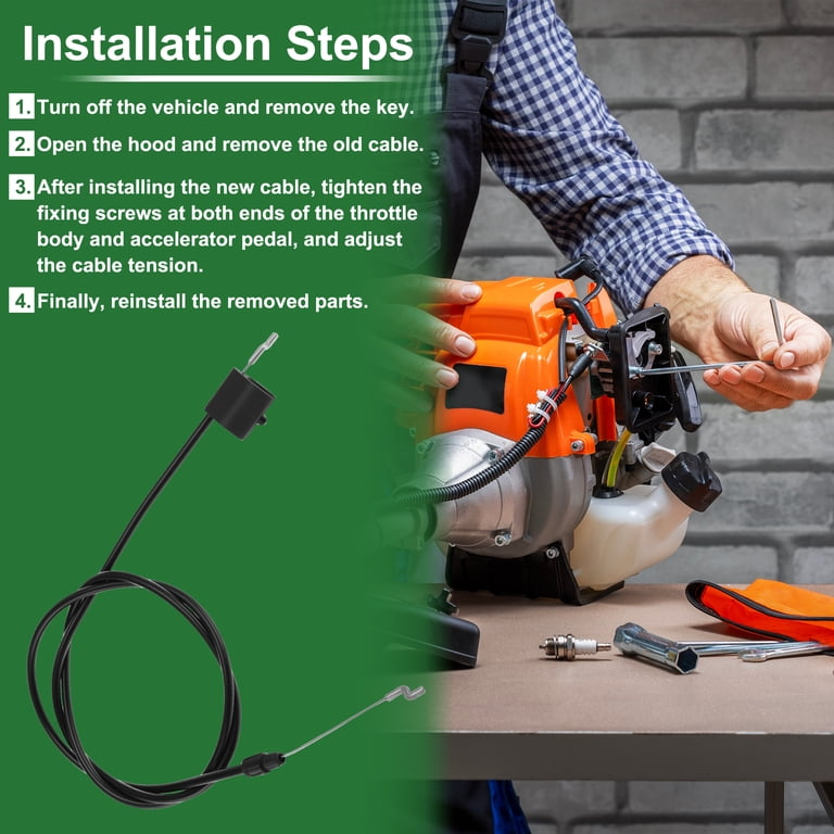 Unique Bargains Lawn Mower Brake Cable Replacement for Husqvarna