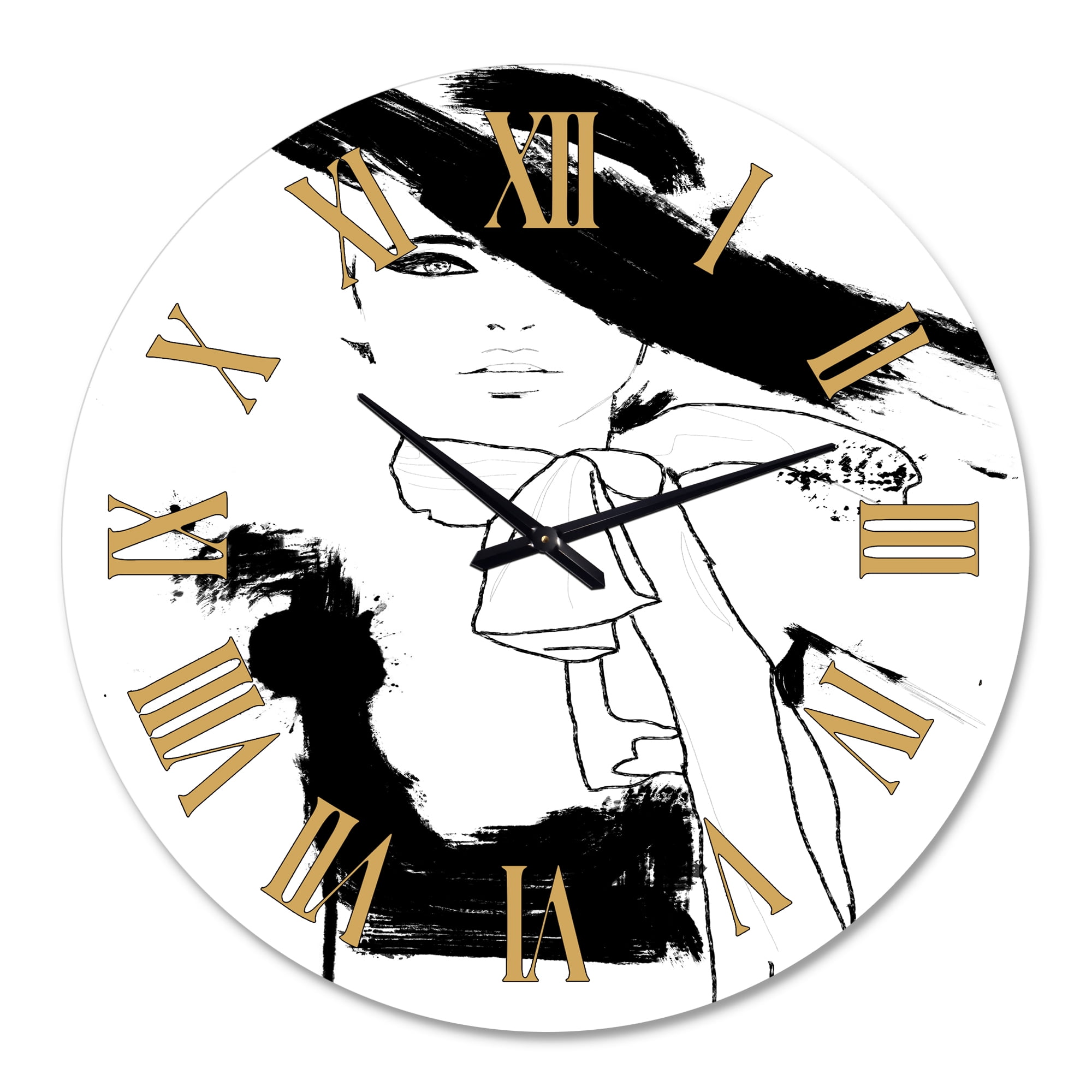 Designart 1 in Quartz Modern/Contemporary Wall Clock