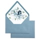 thumbnail image 3 of Sobres PONATIA A7 con solapa europea, azul empolvado, con forro de flores, 50 unidades, 3 of 9
