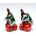 thumbnail image 3 of Ceramic Cherry Salt and Pepper Shakers 3 Hand Painted, 3 of 3