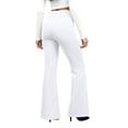 thumbnail image 4 of White Dress Pants Womens Pull up Elderly Pants Drape High Waist Ladies Stretch Trousers Business Casual Slacks, 4 of 7