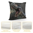 thumbnail image 4 of Polyester Throw Pillow Covers Pack of 1,Pillow Case Square Cushion Cases Farmhouse Modern Decorative Pillowcases for Sofa,Bed,CouchTyrannosaurus Rex in The Storm, 4 of 5