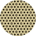thumbnail image 1 of Ahgly Company Indoor Round Patterned Cardboard Brown Gold Area Rugs, 8' Round, 1 of 6