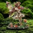 thumbnail image 5 of Japceit Bohemian Style Violin Playing Fairy Acrylic Garden Stake, Outdoor Decorative Ground Insertion, Musical Theme Potted Plant Accent for Yard Patio Flower Bed, 5 of 9