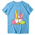 thumbnail image 1 of Shorts Décontractés pour Femmes, Col Rond Ample, Manches Courtes, Imprimé Lettre, Blouse T-Shirt, 1 of 4