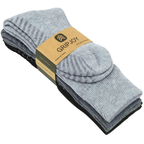 Socks with Grippers for Women and Men, Hospital Socks with Grip – 3 pairs