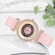 thumbnail image 5 of Pulseras para mujer, regalos para mujer LINJIE Reloj de cuarzo de moda para mujer Reloj con correa de cuero Reloj analógico Conjunto Reloj de aleación, 5 of 5