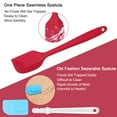 thumbnail image 3 of 5pcs Kitchen Cooking Silicone Spatula Set Heat Resistant Turners Scraper Baking Utensils Red, 3 of 7