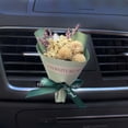 thumbnail image 1 of Mini ramo de flores secas Clip de perfume de ventilación para coche | Flores secas naturales | Diseño compacto | Ambientador de aromaterapia para el coche, el hogar y la oficina | Incluye 1, 1 of 3