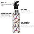 thumbnail image 3 of Yayeee 20oz Insulated Water Bottle Double Wall Stainless Steel with Flip Straw Lid, Rainbow Stars Pattern, 3 of 7