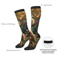 thumbnail image 4 of Rateoe Sunshine Butterfly Flower Bear Pattern Women’s Knee High Crew Socks,Trouser Socks Comfortable, Breathable, Moisture-Wicking and Soft, 4 of 6
