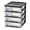 Black, variant on IRIS Small 4-Drawer Compact Desktop Organizer, Stacking Desktop Unit, White-Clear, Set of 2