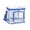 Blue #2, variant on GUUDIE Clear Insulated Lunch Bag with Shoulder Strap | Waterproof Transparent Cooler Bag with Double Zippers | Reusable Lunch Box Large Tote Bag for Shopping, Picnic, Work, School