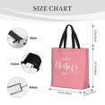thumbnail image 3 of Disketp Happy Mother's Day Bolsa Tote de Lona para Mujer, Bolso de Hombro y Cruzado con Cierre de Cremallera, 3 of 7