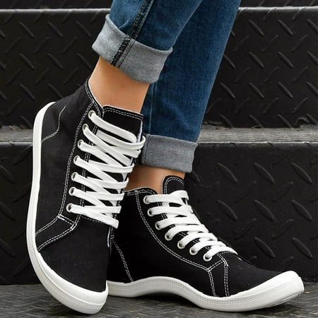 

Lilgiuy Women s Slip On Shoes Lace Up Comfort Comfortable For Walking Sneakers Slip On Shoes，Black，8.5 Dresses for 2022